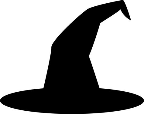 Celebrating Halloween with Witch Hat Silhouette Design